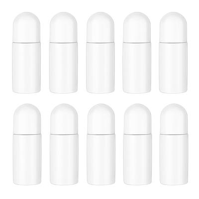 10 Stück 50ml Plastik-Rollerflaschen Deodorantflaschen Leere Nachfüllbare Roll-On-Flaschen für Ätherische