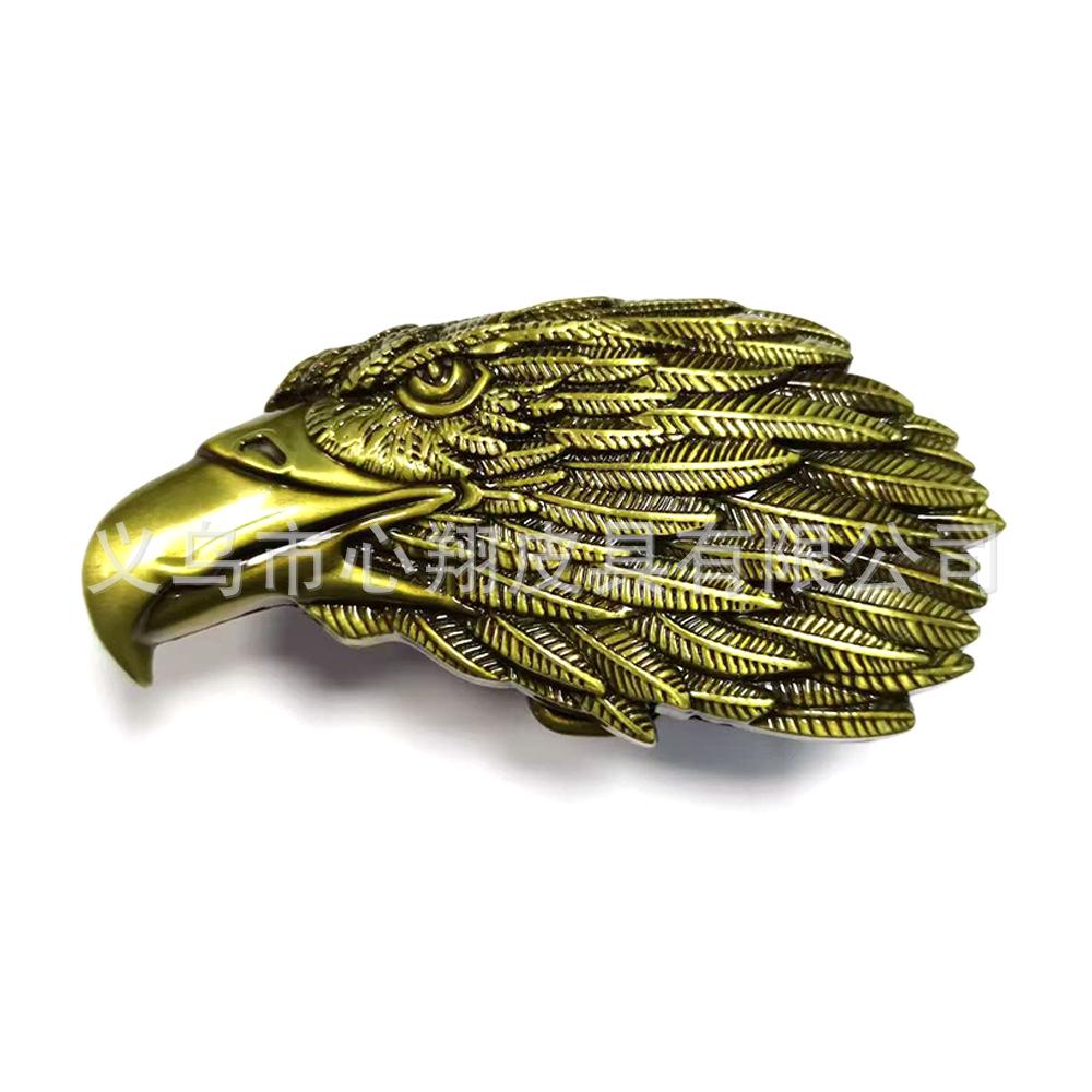 Retro Western Cowboy Eagle Head Zinc Alloy Unisex Belt Buckle