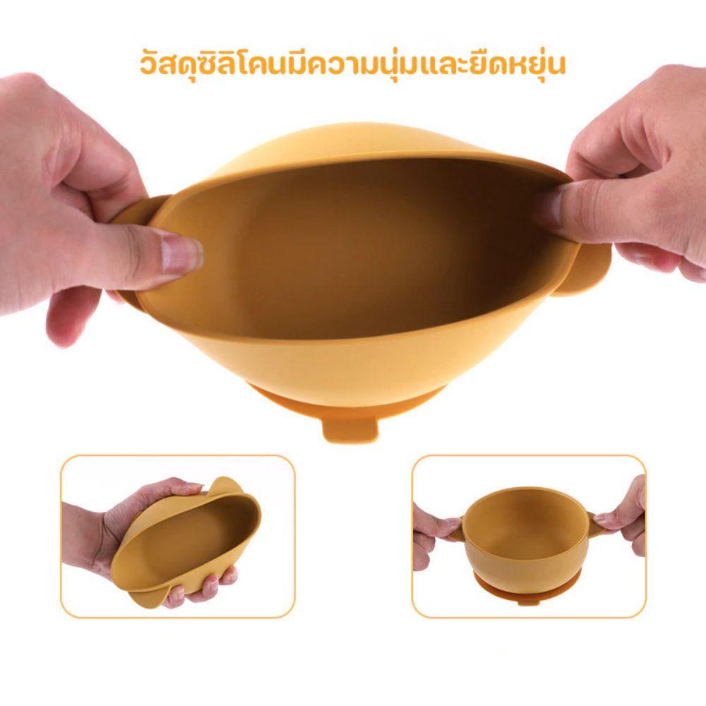 Non-Slip Baby Suction Dinner Bowl Durable Kids Feeding Tableware  Learning To Eat