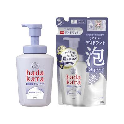 LION - Hadakara Medizinische Deodorant-Schaum-Körperseife Kräuterseife