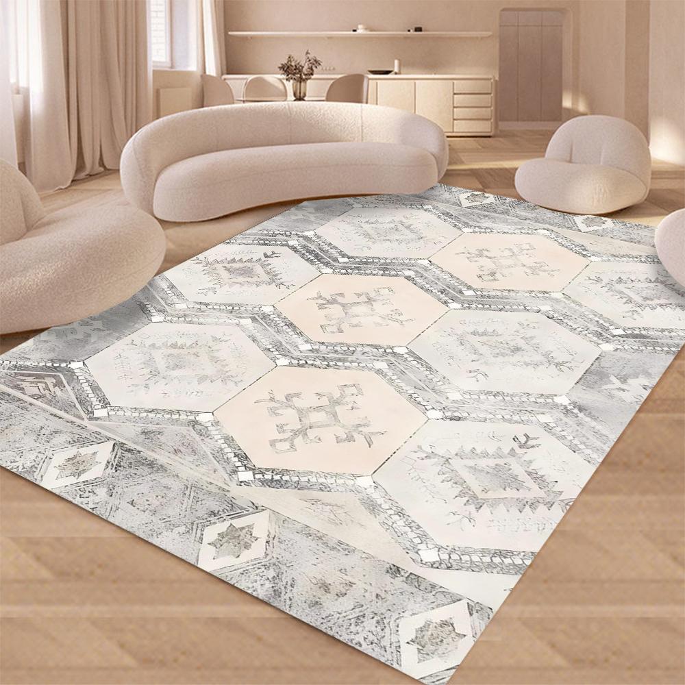 Baroque American Retro Living Room Carpet, Sofa, Coffee Table Rug, Nordic Bedside Bedroom Carpet, Modern Luxury Style decor