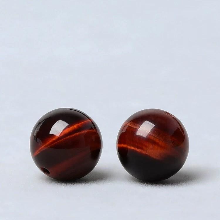 Tiger Eye Crystal Beads: Golden Yellow, Blue, Red Cat's Eye Loose Beads for DIY Bracelet - Five Elements Spacer Beads