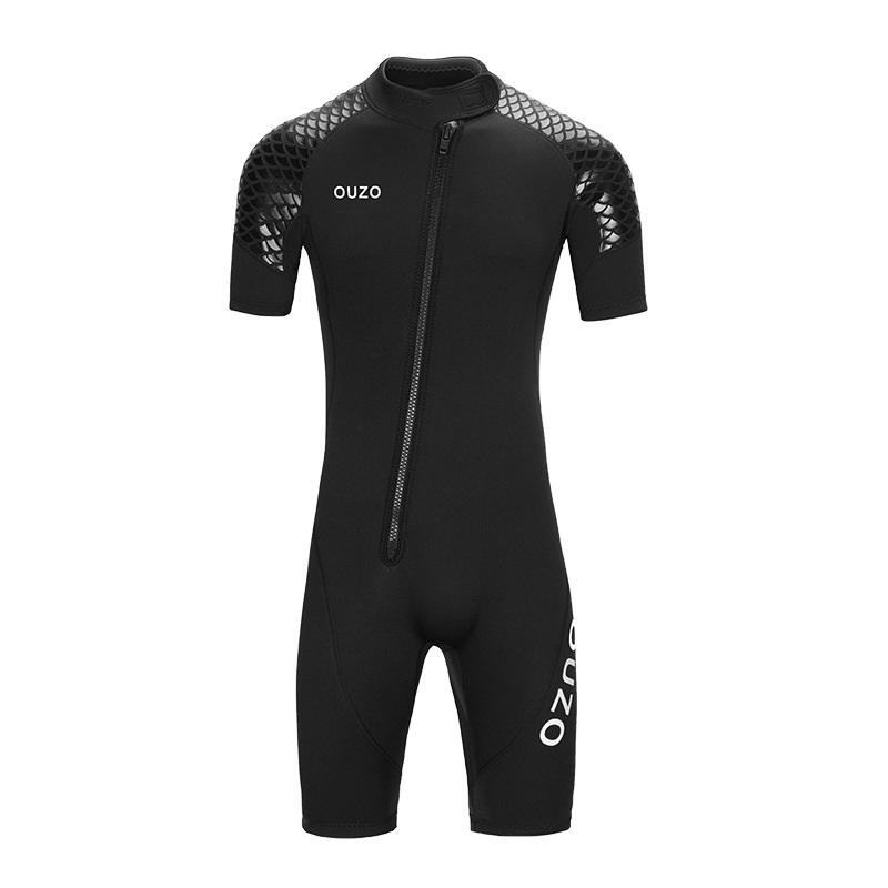 3mm Wetsuit Men And Women Short-sleeved Short Pants Wetsuit Thickened Warm Cold Surfing Suit