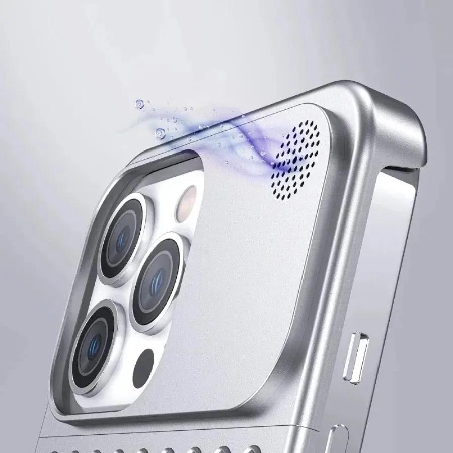 For iPhone 15 14 Plus 13 12 16 Pro Max Rimless Aluminum Metal Bumper Aromatherapy Case Anti-scratch Shockproof Fragrant Cover