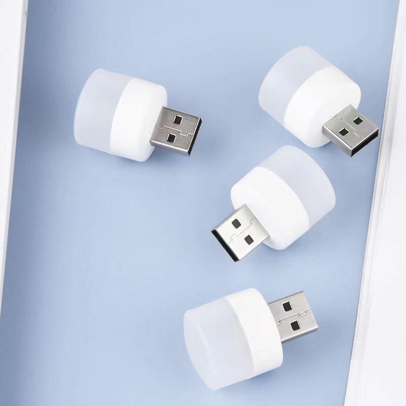 USB Rechargeable Mini LED Night Light: Small Round Table Lamp