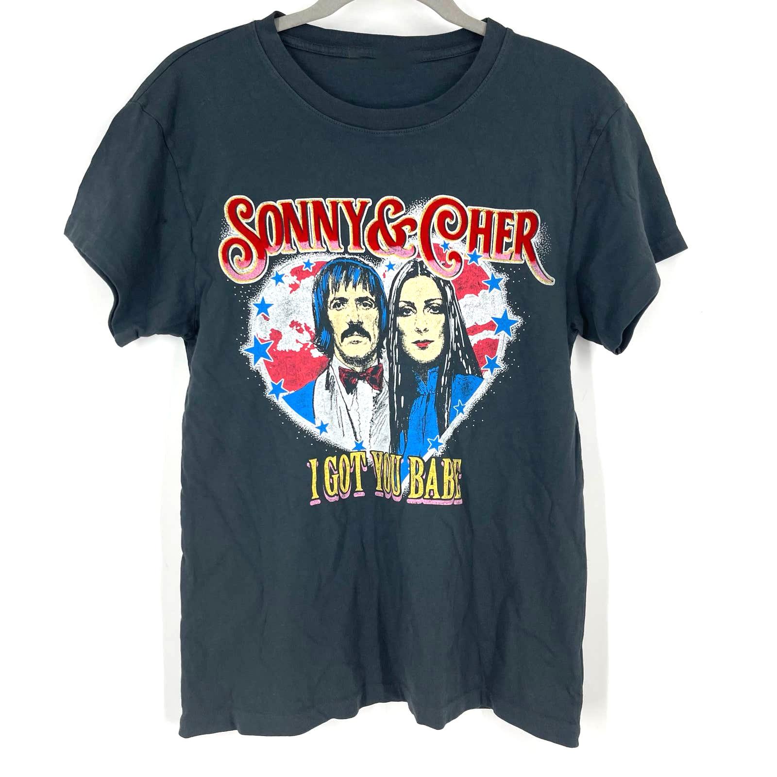 I GOT YOU BABE Sonny and Cher Shirt Short Sleeve Black Unisex S-5XL EM0263 M