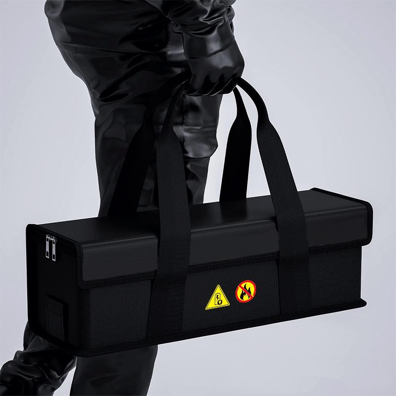 Battery Storage Bag for Electric Bicycle Portable Explosion Proof Lipo Bag E-Bike Fire Resistant Battery Charging Protection Bag