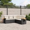 VidaXL Garden Lounge Set with Cushions 5 Pcs, Patio Sofas, Patio Furniture Set, Outdoor Furniture, Black 3259200