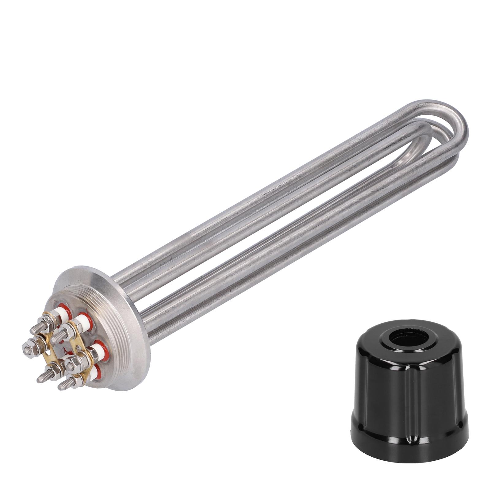 Heating Tube Electric Stainless Steel Rod Equipment Industrial Supplies 2in Quick Connector AC220/380V6KW Stainless steel, brass
