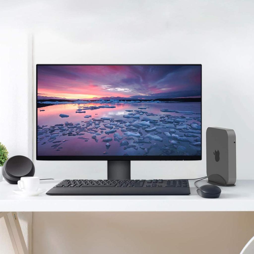 Vertical Stand Dock Holder for Mac Mini M1 and No Installation Required 2018-2023 M2, Space-Saving,