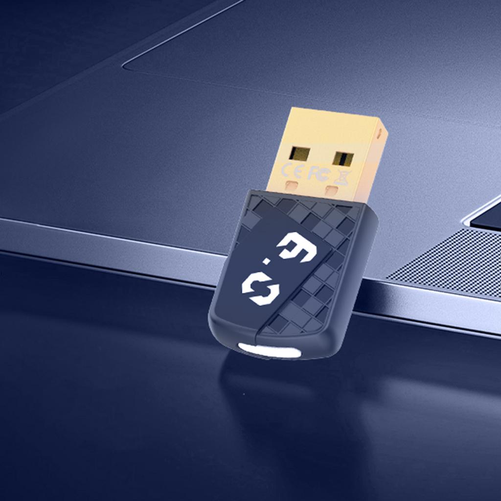 Bluetooth-compatible 6.0 USB Wireless Audio Adapter Plug & Play Dongle Adapter for Headset Speaker Keyboard Mouse Printer