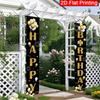 2pcs Birthday & Graduation Elegant Door Banner Golden