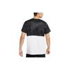 Nike Camiseta de Manga Curta com Gola Redonda e Estampa de Logotipo para Homens Tops Preto Branco DD1716-060