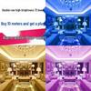 Waterproof 220V LED Strip Lights: Tri-Color, Self-Adhesive, Extra Bright for Living Room, Ceiling Trough, and Outdoor Use