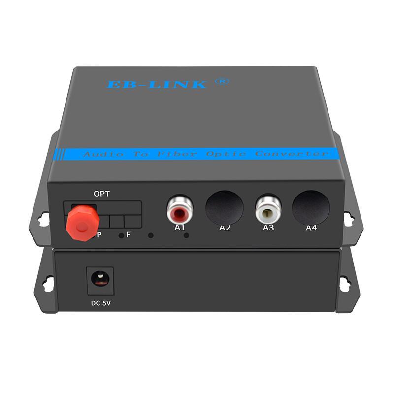 EB-LINK Broadcast-Qualität RCA Audio zu Glasfaser-Extender