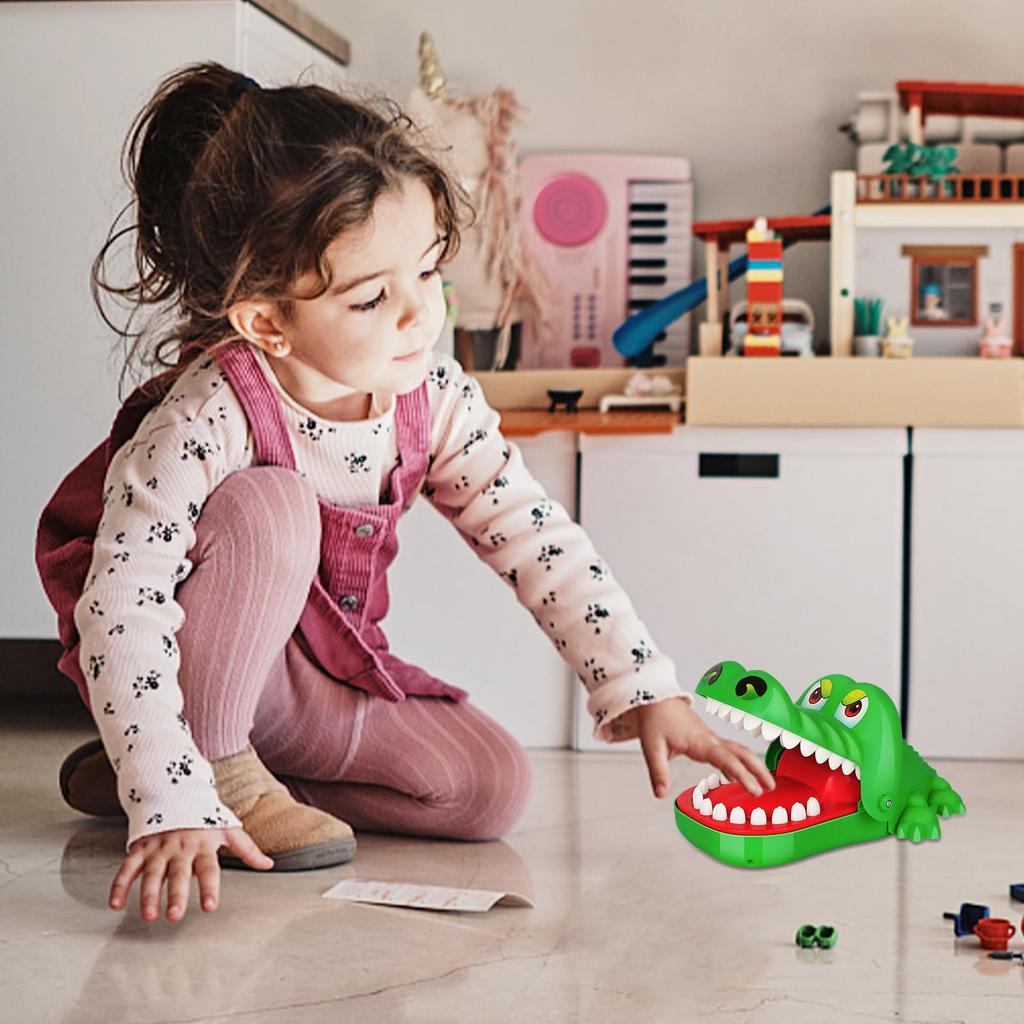 Jucării cu dinți de crocodil mușcă degetul joc de petrecere multiplayer recuzită pentru farsă truc mușcă de mână jucărie decompresie antistres