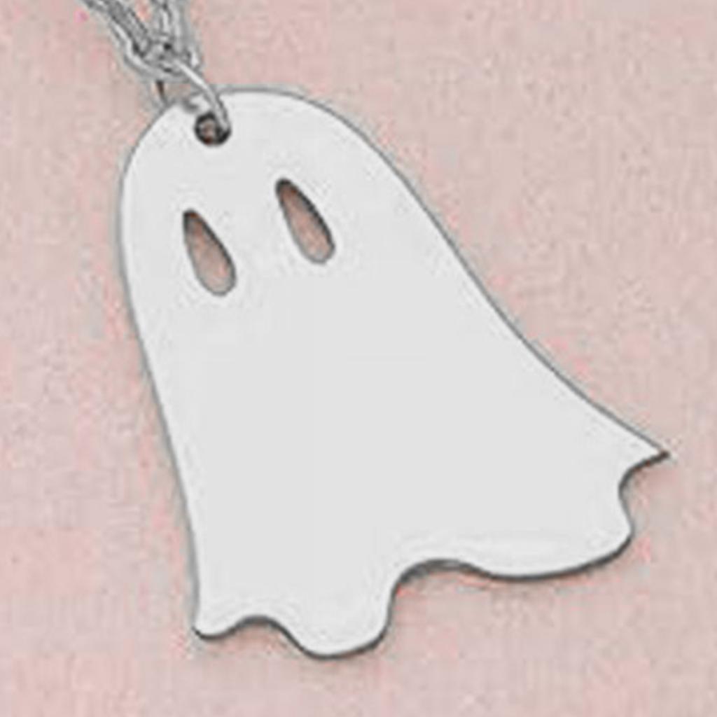 Halloween Ghost Pendant Necklace Halloween Lovely Ghost Necklace Ghost Pendant Choker Necklace for Women Halloween Jewelry Gift