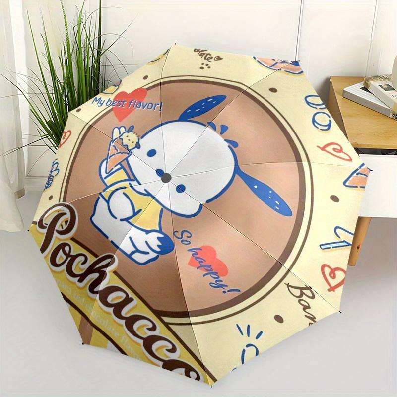 

Pochacco & My Best Flavor Automatic 3-Fold Umbrella Design, Cute Cartoon Pattern, Portable Outdoor Umbrella, Perfect, Holiday Gift for Disney fans.Y07
