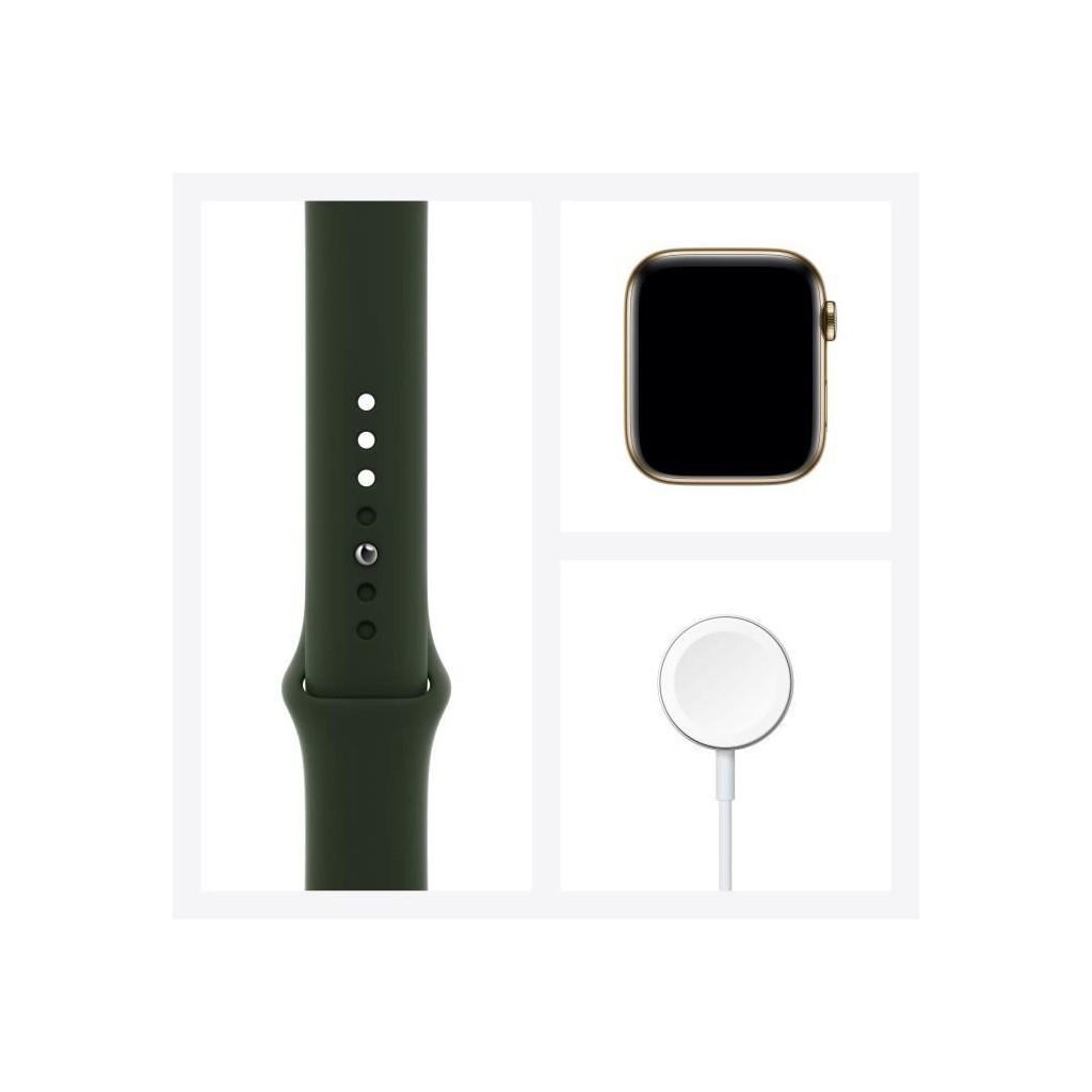 Apple Watch Series 6 GPS + Cellular, 44-миллиметровый корпус из нержавеющей  стали золотистого цвета со спортивным ремешком цвета Кипра купить недорого  — выгодные цены, бесплатная доставка, реальные отзывы с фото — Joom