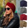 Girls Knitted Croceht Beanies Ladies Turban Twist Headwrap Hat Head Wrap Caps Women Felt Hat