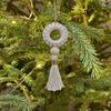 2pcs Handmade Christmas Tree Ornaments Cotton Rope Christmas Wreaths Pendant Creative   New Year