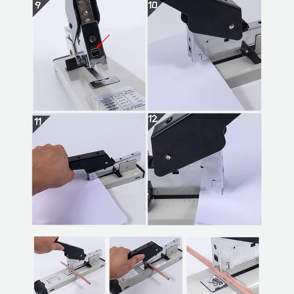 Stapler Heavy Duty Large Metal Painted Handle Steel Iron Rubber Comfortable Grip Office Stapler for 