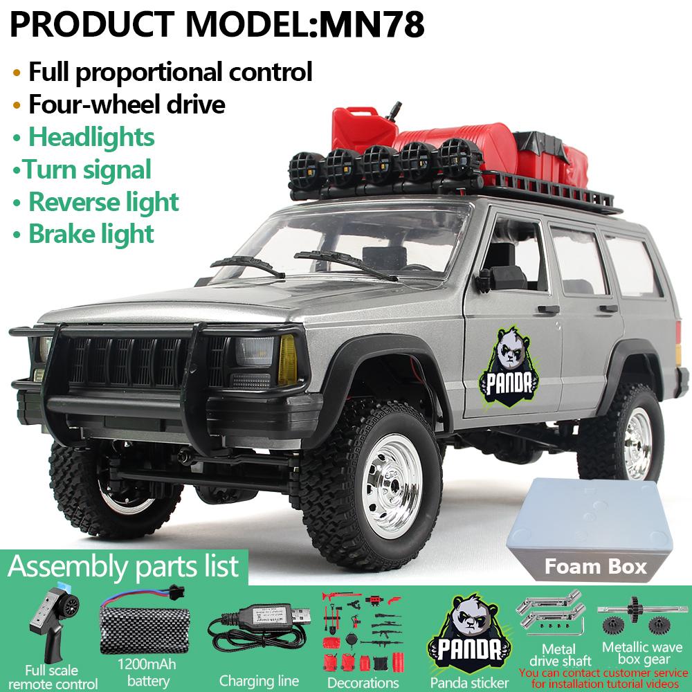 AAYD1 MN78 1:12 RC Car MN Model RTR Version RC Car 4WD 280 Motor Professional Off-Road RC 2.4G Remote Control Car For Boys Gifts