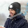 USB Rechargeable LED Beanie Cap, Wireless, Lithium Battery-Polymer, 250mAh, Type-C Charging, Non-Waterproof, with Built-in Headphones, Speaker & Micro