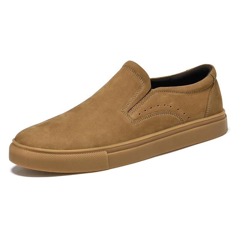 Fashion 2024 Men Comfortable Casual Breathable Mens Loafers Shoes Moccasins Flat Fashion Genuine Leather Footwear Lace-up Solid Sneakers