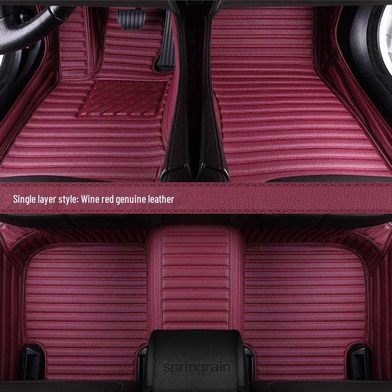 Mercedes-Benz Genuine Leather Full Surround Floor Mats for E-Class, C-Class, S-Class, G-Class, EQC, EQE, GLS, GLE 450 AMG.