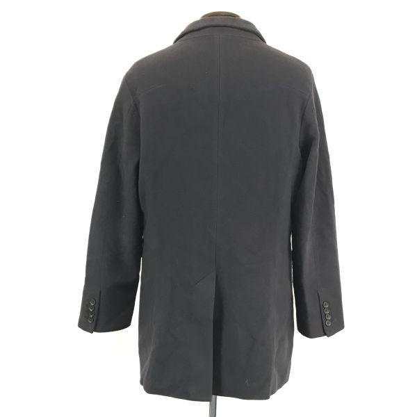 TRANS CONTINENTS Made In Italy Wool Short Coat Black Men’s M(USED)