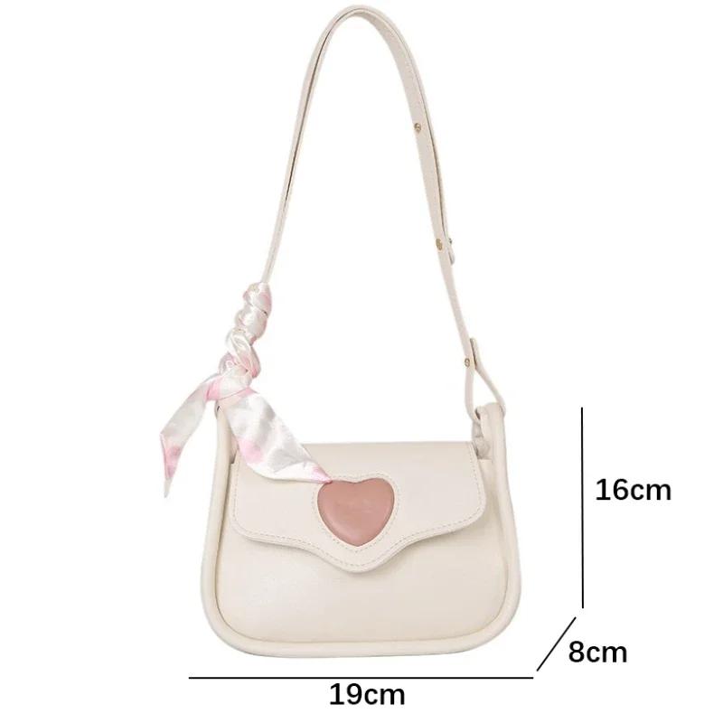 Hot Models Cute Lovely Women's Small Square Shoulder Bag Fashion Women's Crossbody Simple Women's Purse Handbag with Scarf