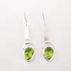 Peridot Gemstone 925 Stamped Silver Jewelry Handmade Earrings 2.3" Birthday Gift EE-166-9