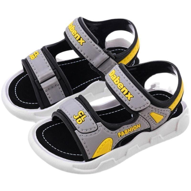 Boys Summer Beach Sandals With Non Slip Pvc Sole For Toddler Kids
