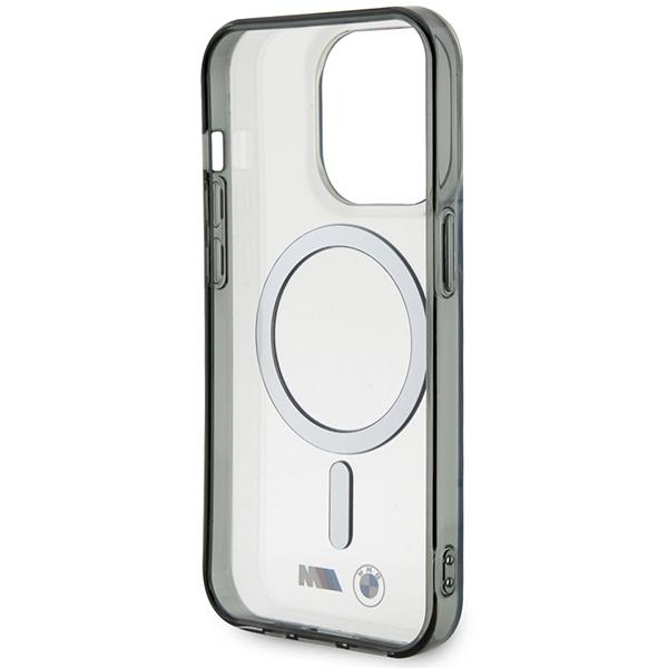 Bmw Bmhmp15Lhcrs Iphone 15 Pro 6.1 Transparent Hardcase Silver Ring Magsafe