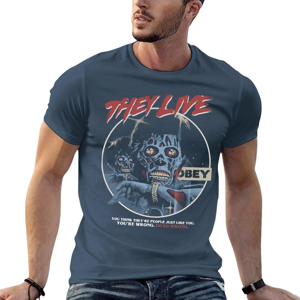 They Live John Carpenter Horror Tshirt T Shirts With Prints T Shirt Custom Print T Shirt Unisex 100 Cotton Luxury Brand Tshirt