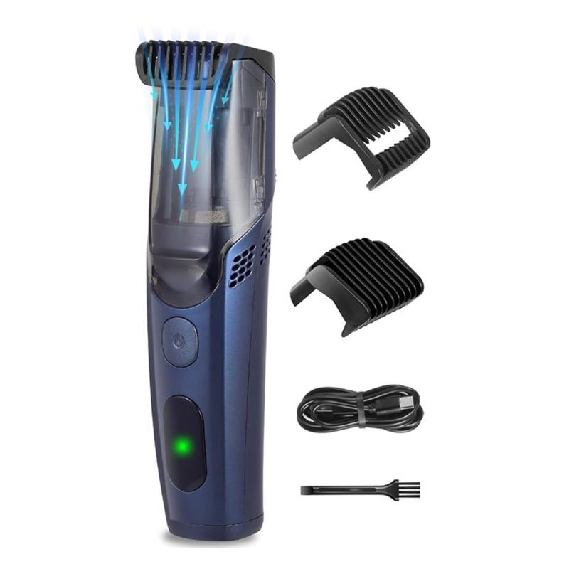 

Ergonomic Electric Hair Cutter Stainless Steel Rust Resistant Blade Effortless Home Haircut Tool with Storage Hook синий