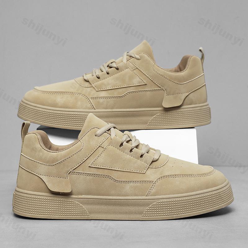 Men's Casual Sneakers Large Size Fashion Lace Up Comfortable Soft Sole Hard Wearing Flat Shoes Versatile Non Slip Sports Shoes