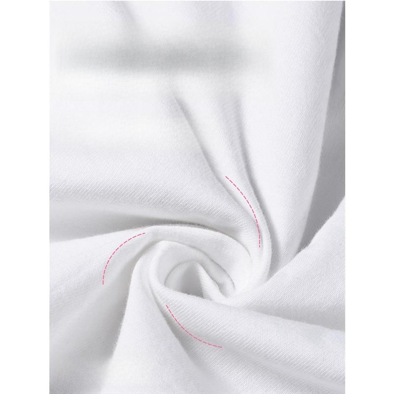 European Size Men's White Russian Text Print T-Shirt - Cyrillic Script Graphic Tee, 180gsm Lightweight Crew Neck Short Sleeve, Casual Streetwear Top