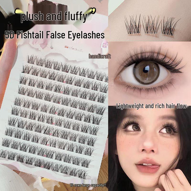 

FAICCIA Fluffy 5D Fishtail False Eyelashes for Beginners