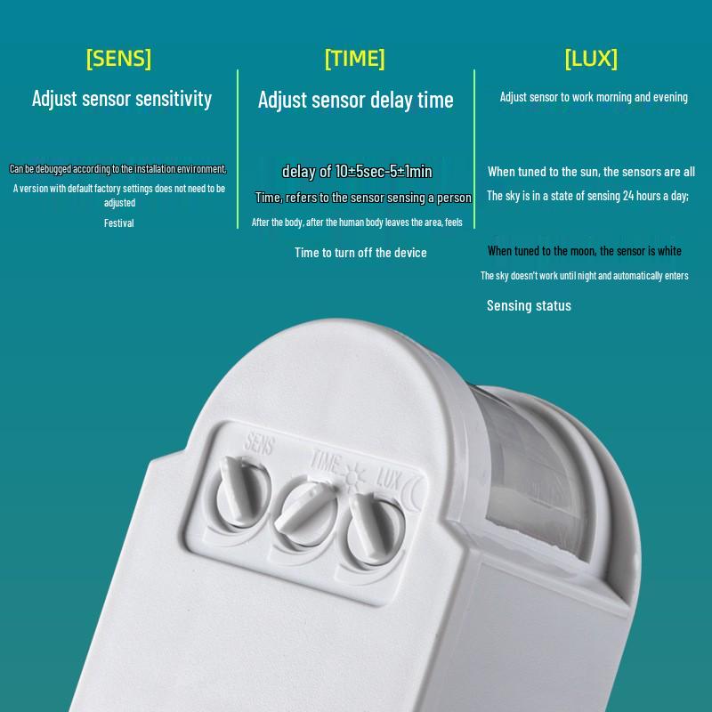 Smart Microwave Radar Sensor Switch with Adjustable Delay and Infrared Human Detection for Corridors