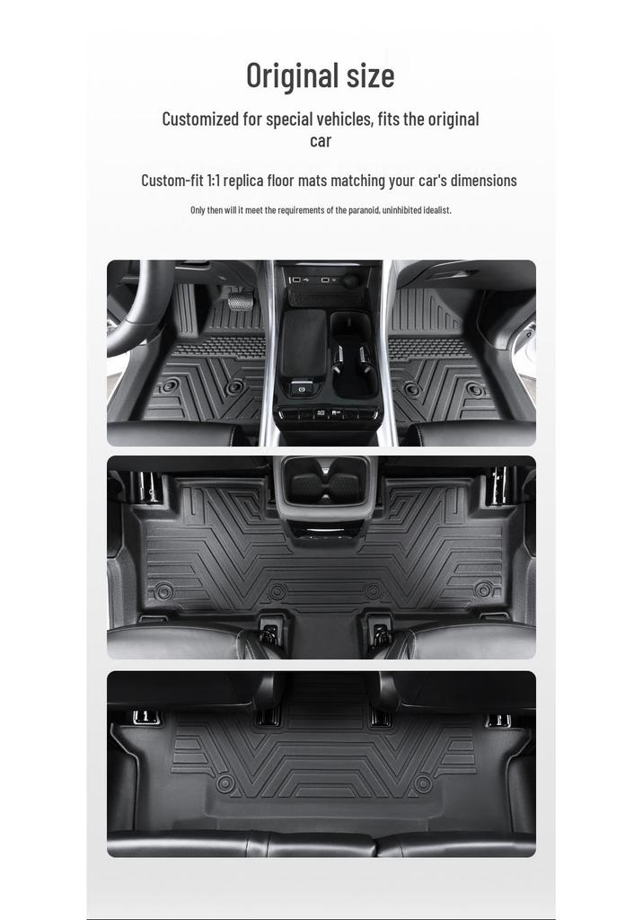 Compatible TPE Floor Mats for SAIC Maxus G50/G50 Plus Seven-Seater and MAXUS ENUI P5 - Fully Enclosed Design