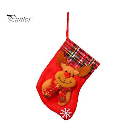 Christmas Stocking Cartoon Shape High Capacity Three Dimensional Wear Resistant Decorative Super Soft Merry Xmas Socks Gift Candy Bags