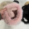 Cute fur integrated plush pullover hat autumn and winter warm cartoon ears small fresh student ear protection hat