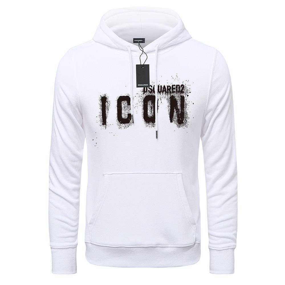 Unisex Pure Cotton Hooded Sweatshirt - Trendy American Style, 330g Men's & Couples' Autumn Jacket
