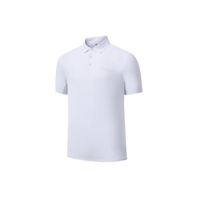 Solid Logo Casual Cool Sun Protection Quick-Dry Short Sleeve Polo Shirt Men Polo Shirts Pearl-White SC2249041B-WT02