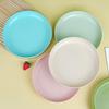 Large-capacity Round Plate of Wheat Straw, Household Multi-functional Fruit Plate, Plastic Plate for Water, Snacks and Candies