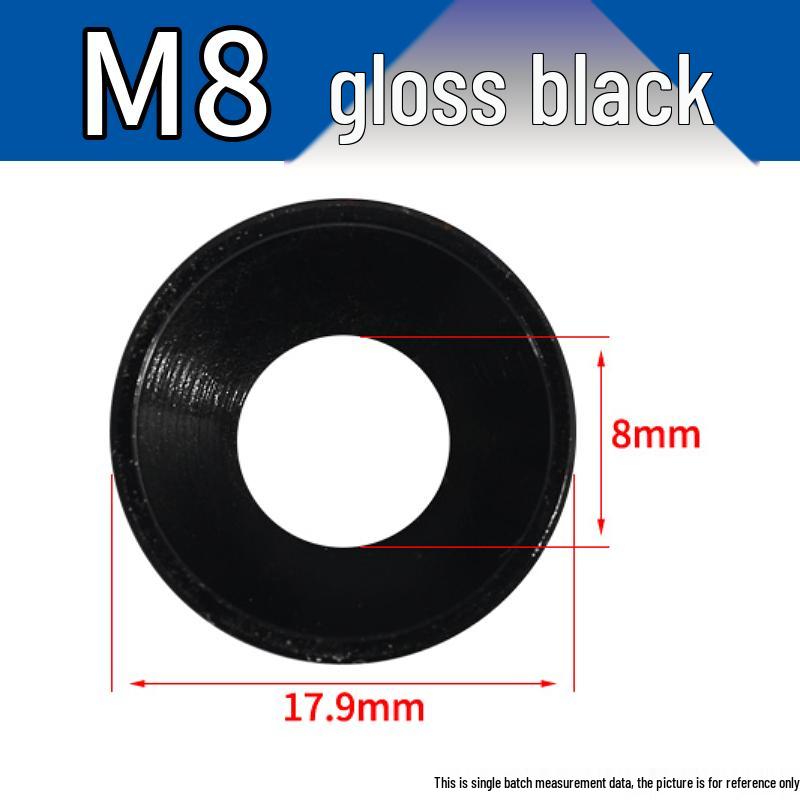 Colored CNC Anodized Aluminum Alloy Countersunk Washers for Computer Cases and Toy Models - M2 M3 M5 Sizes