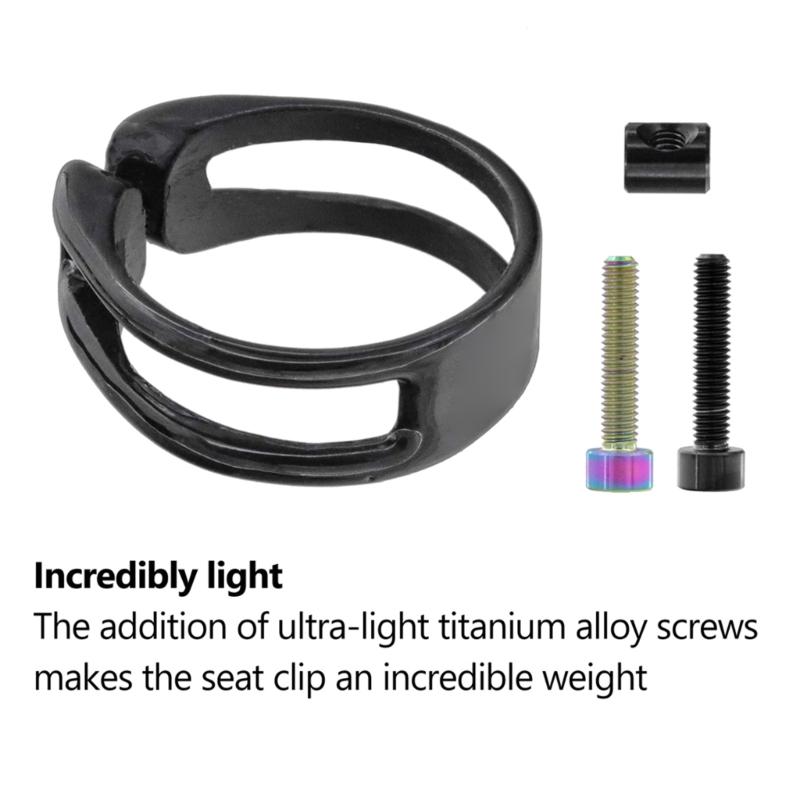 Saddles Clamp Bicycles Seats Tube Clip Bicycles Seats Post Clamps Carbon Fibers Cycling Seats Clamp Seats Post Clamps