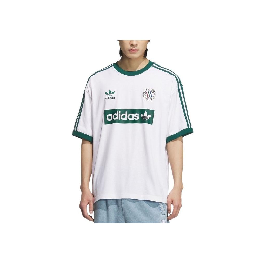 adidas Originals SS25 Classic Sports Series Fashion Loose Fit Crew Neck Short Sleeve T-Shirt Men Tops KC2602
